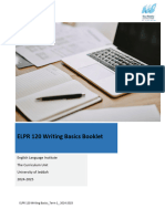 ELPR 120 Writing Basics Term1 2024-2025