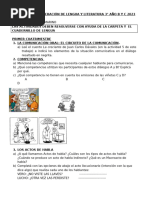 Trabajo de Recuperación de Lengua y Literatura 3°b y C 2023