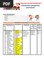 1° Sesión Día 3 Com Cantamos Pregones Peruanos Unidad 10 Semana 3