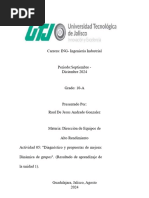 Diagnóstico y Propuestas de Mejora Dinámica de Grupos