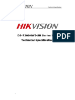 DS-7200HWI-SH Series DVR Technical Specification