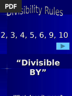 Divisability Rules