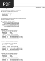 Esubmission Validation Report