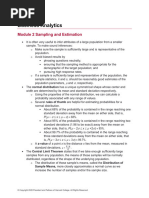 Business Analytics Module 2 Summary