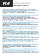 10 Maths Chapterwise Papers With Answers