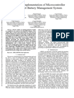 Design and Implementation of Microcontroller Based Smart Battery Management System