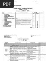 Drinceanu Ramona Anda: Proiectarea Didactică Anuală Clasa A X-A D