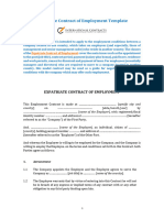 Expatriate Contract of Employment Template