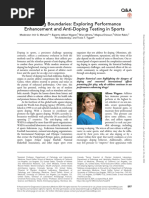 Breaking Boundaries - Exploring Performance Enhancement and Anti-Doping Testing in Sports