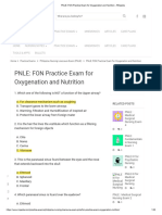 PNLE - FON Practice Exam For Oxygenation and Nutrition RNpedia