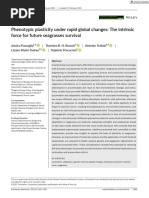 Evolutionary Applications - 2021 - Pazzaglia - Phenotypic Plasticity Under Rapid Global Changes The Intrinsic Force For