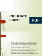 Inchoate Crimes