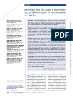 Evaluation of Telepharmacy and The Use of A Gravimetric Technology-Assisted Workflow System For Remote Sterile Product Pharmacist Checks