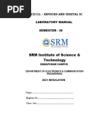 Devices and Digital Ic Lab Manual