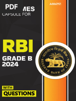 Schemes Capsule For RBI Grade B 2024 With Questions