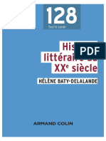 Histoire Littéraire Du XXe Siècle-2016