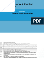 Lesson 1.3 Thermochemical Equation 2