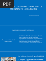 Ambientes Virtuales de Aprendizaje