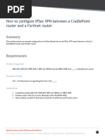 How To Configure IPSec VPN Between A CradlePoint Router and A Fortinet Router