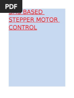 Sms Based Stepper Motor Control