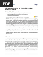 Identification Method For Optimal Urban Bus Corrid