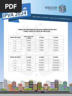 Calendário Do IPVA 2024