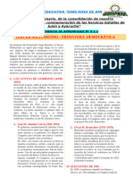 Tercer Militarismo y Primavera Democrática Del Perú para Quinto Grado de Secundaria