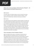 What Is The Correct Calculation of The 70 Weeks of Daniel - Sir Robert Anderson & Harold Hoehner Errors - NeverThirsty