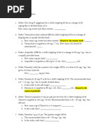 Pediatric Dosage Calc Practice Questions