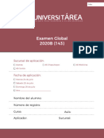 Examen Global 143 - Universitarea