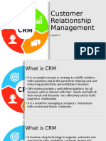 Lesson 1 - Introduction To Customer Relationship Management