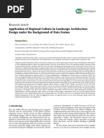 Scientific Programming - 2022 - Dai - Application of Regional Culture in Landscape Architecture Design Under The Background