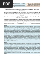 Place of Validation Between The Conceptual and Logical Data Model of The Method of Study and Computer Implementation For The Company's System