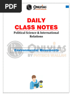 317 PSIR Women Movement Environmental Movements Daily Classno