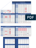 Timetable 16th-21st September