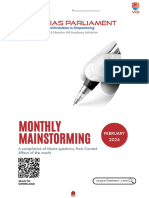 Monthly Mainstorming February 2024