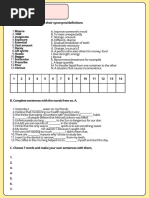 Vocabulary 1b1 - Exercises