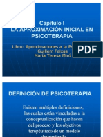 1 - La Aproximación Inicial en Psicoterapia