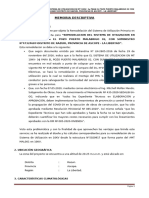 MEMORIA DESCRIPTIVA y Calculo de Electrificacion