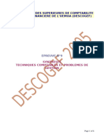 2005 Descogef Techniques Comptables Et Financieres Et Problemes de Gestion