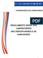 REGULAMENTO DE USO DOS LABORATÓRIOS