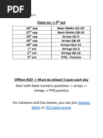 TCS Coding Cheat Sheet