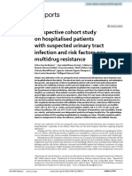 Prospective Cohort Study On Hospitalised Patients With Suspected Urinary Tract Infection and Risk Factors Por Multidrug Resistance