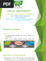 Introduction To IC Engines and IC Engines Fundamentals