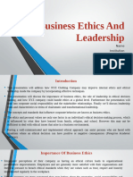 Business Ethics and Leadership PPT