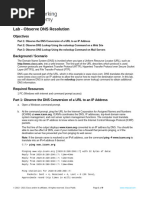 15.4.8 Lab - Observe Dns Resolution