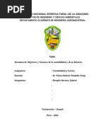 Objetivos y Alcances de La Contabilidad y de Su Historia