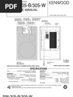 Kenwood - SW 305 B - SW 305 W