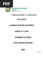 KZN Business Studies Grade 10 STEP AHEAD Learner Document 2024