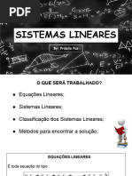 Sistemas Lineares